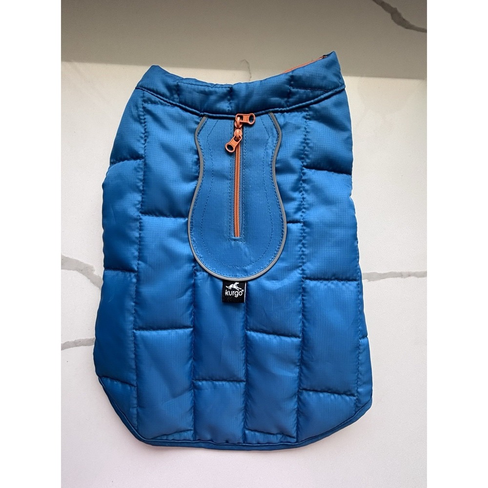 Kurgo Dog Coat Reversible Insulated Quilted Reflective Warm Winter Size S Small